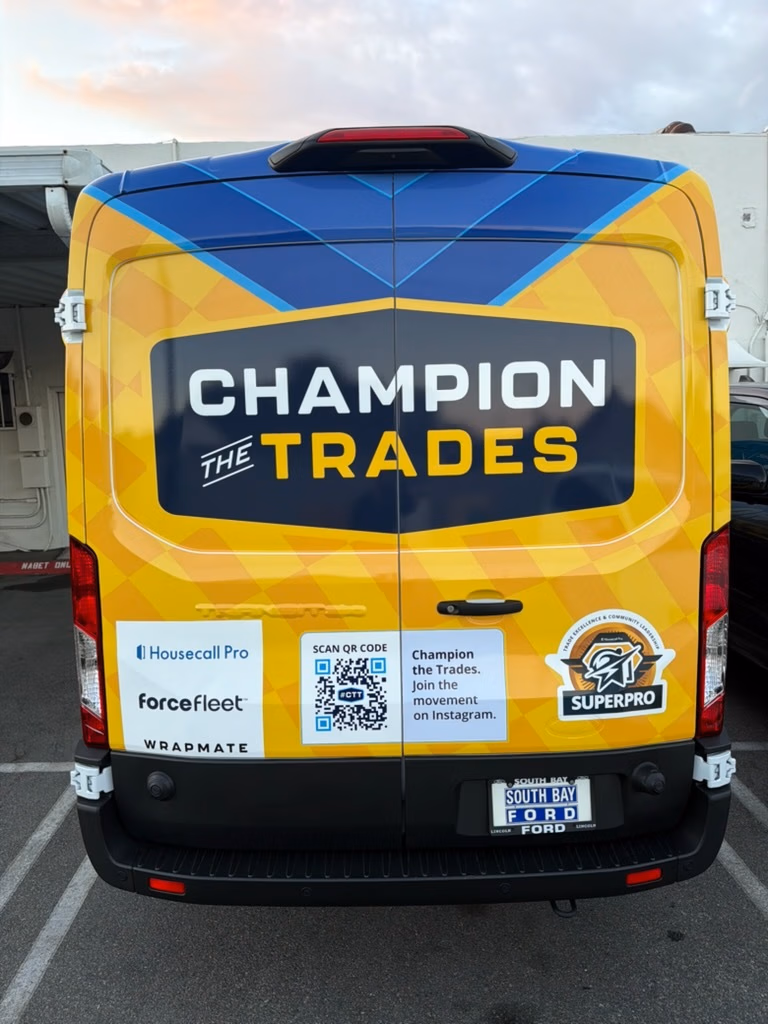 Housecall Pro / Forcefleet / SUPERPRO vehicle wrap in Los Angeles, CA