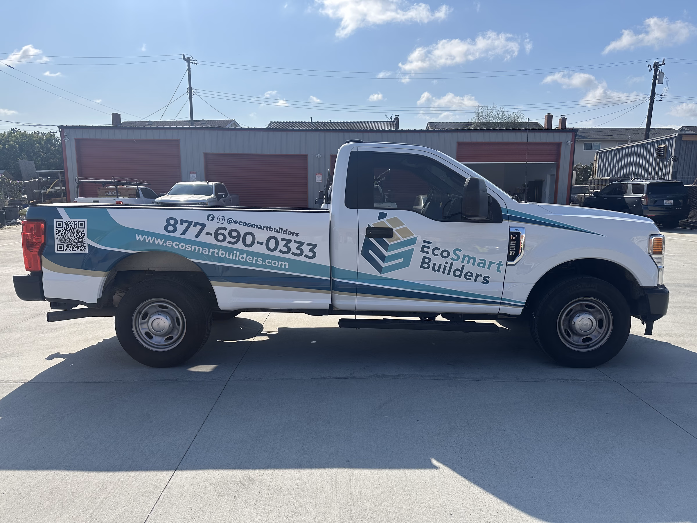 EcoSmart Builders vehicle wrap in Paramount, CA