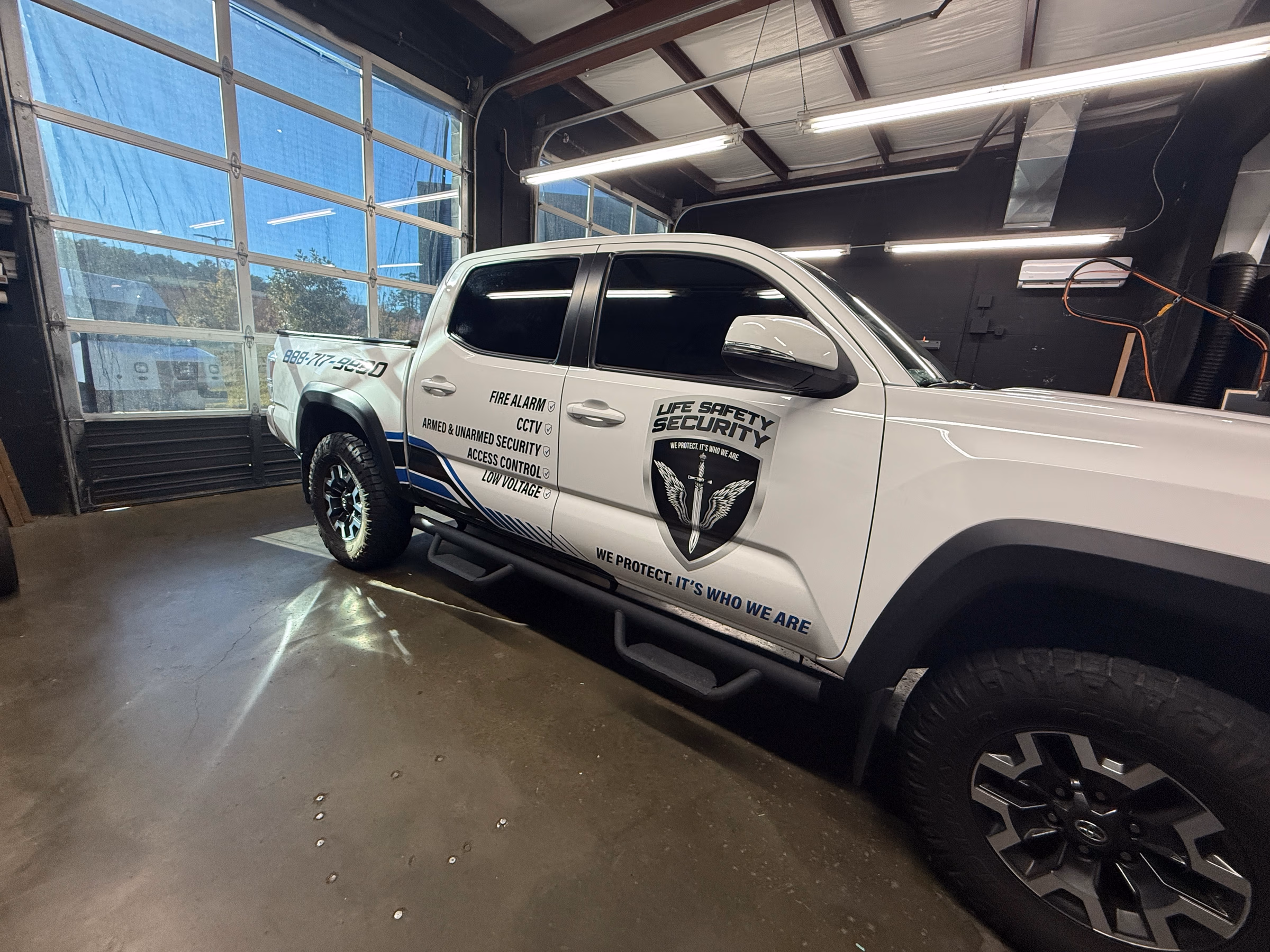 Life Safety Security vehicle wrap in Hot Springs National Park, AR