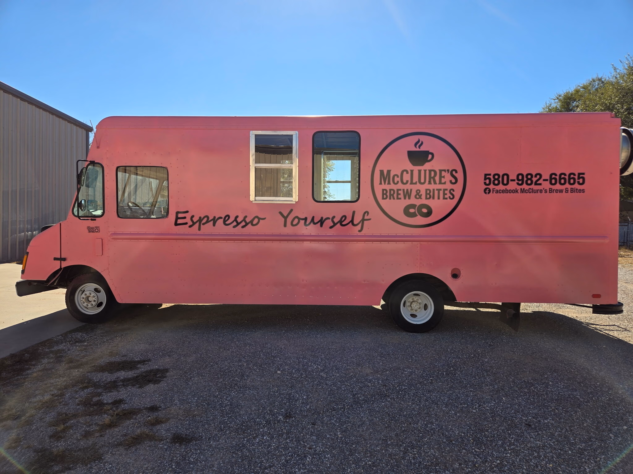 McClure's Brew & Bites vehicle wrap in Ada, OK