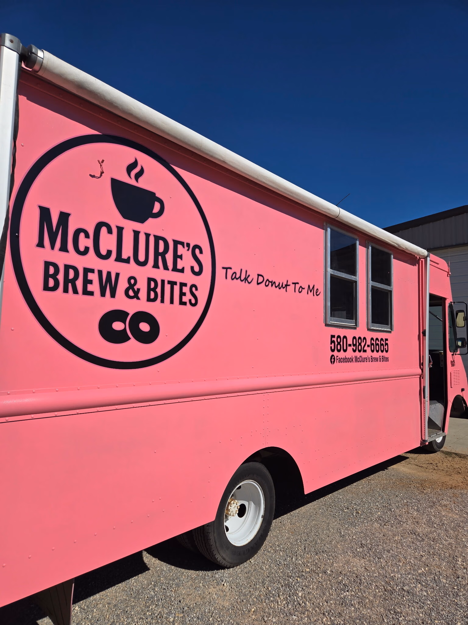 McClure's Brew & Bites vehicle wrap in Ada, OK