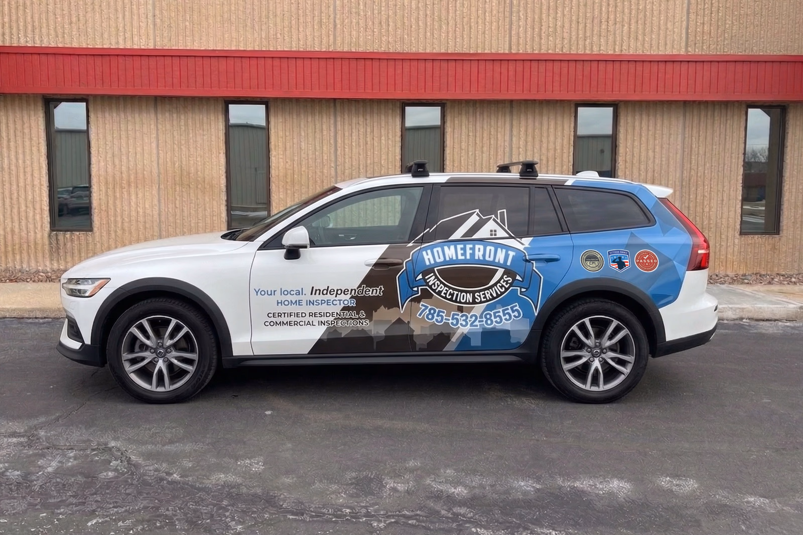 Homefront Inspection Services vehicle wrap in Topeka, KS