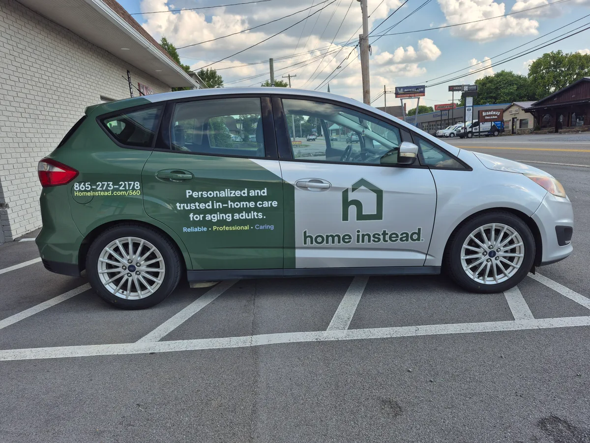 Partial wrap on a Ford C-Max in Maryville, TN