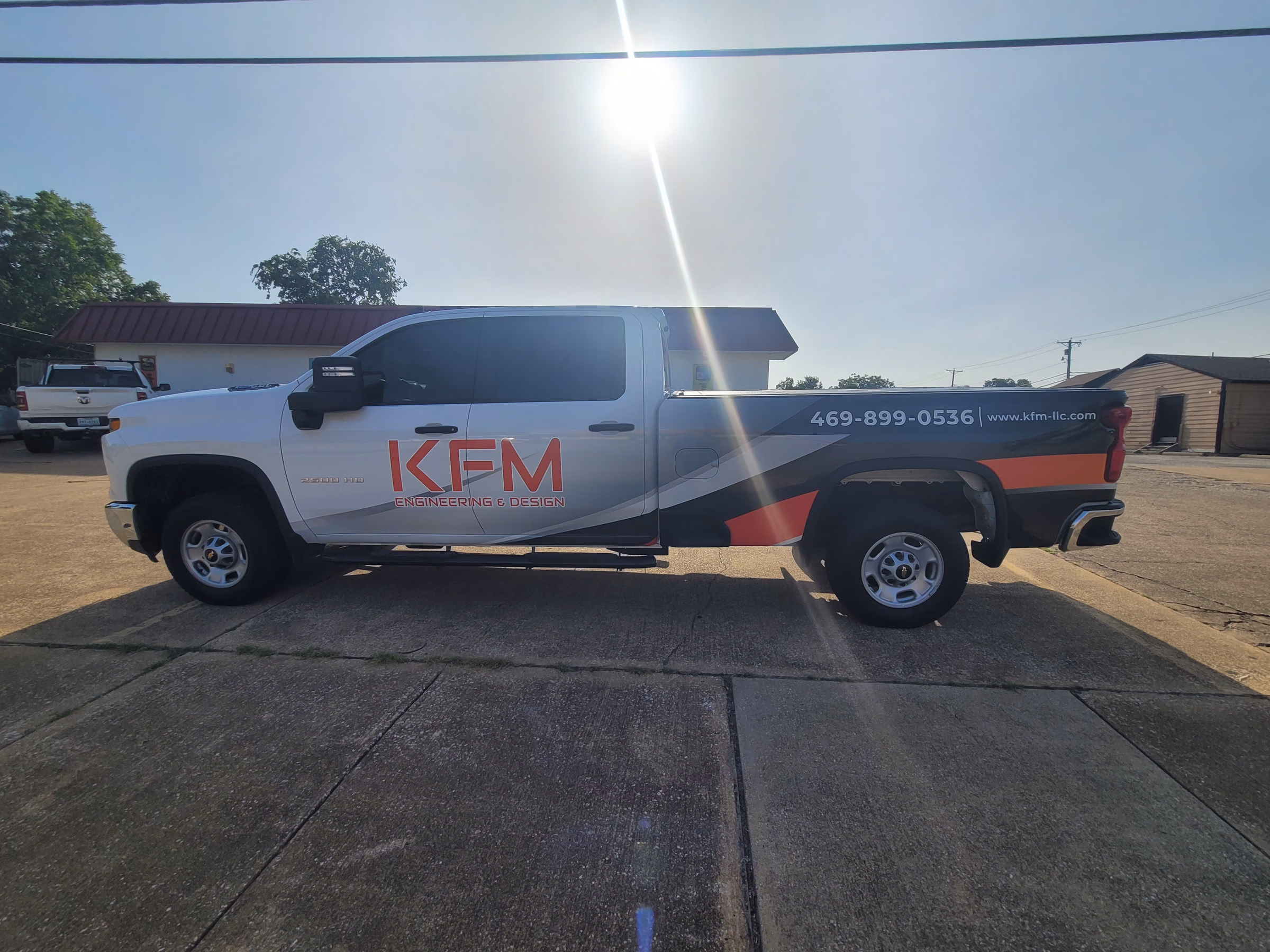 KFM Engineering & Design vehicle wrap in Dallas, TX