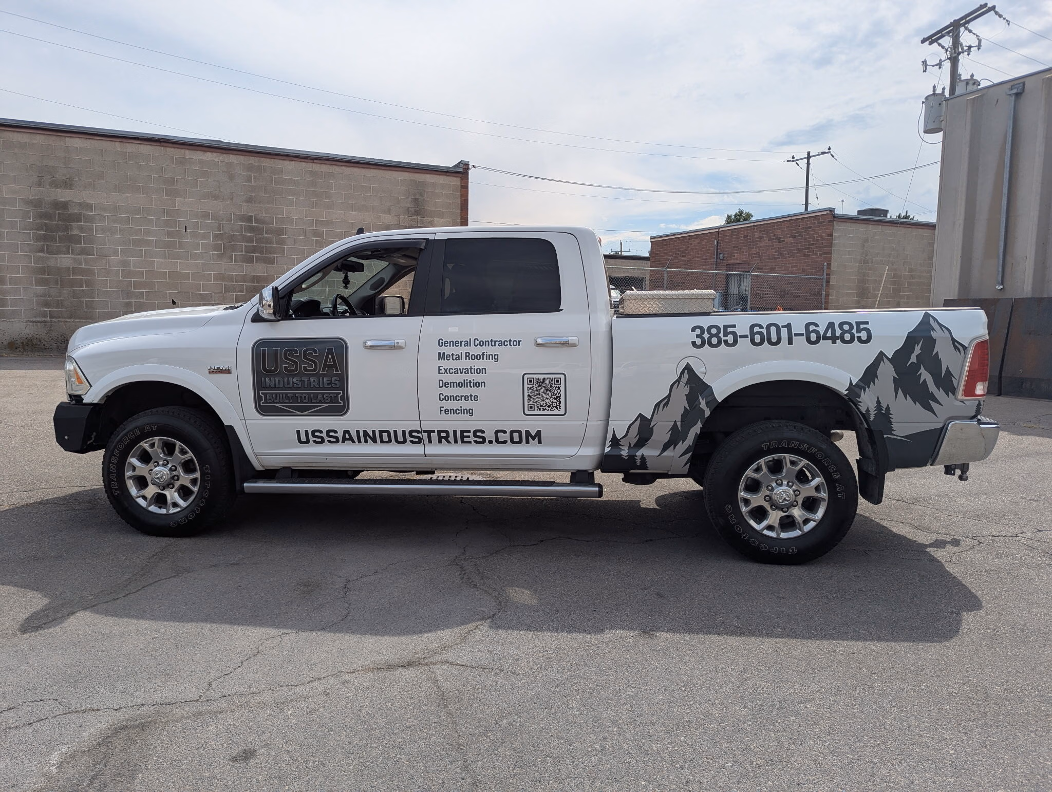 USSA Industries vehicle wrap in Midvale, UT