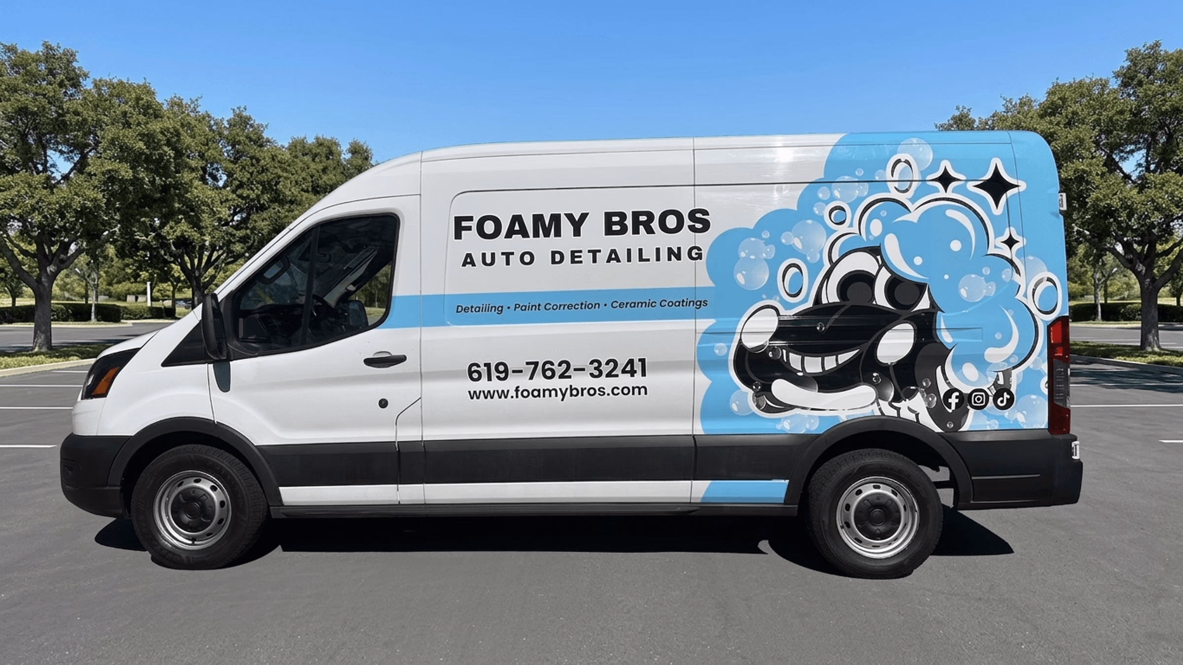 Foamy Bros vehicle wrap in Chula Vista, CA