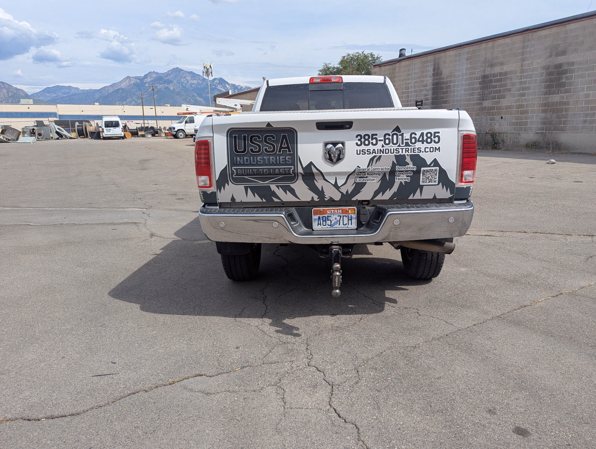 USSA Industries vehicle wrap in Midvale, UT