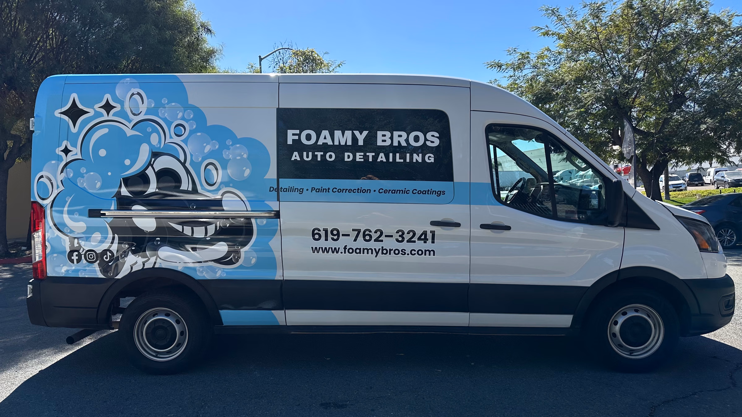 Foamy Bros vehicle wrap in Chula Vista, CA
