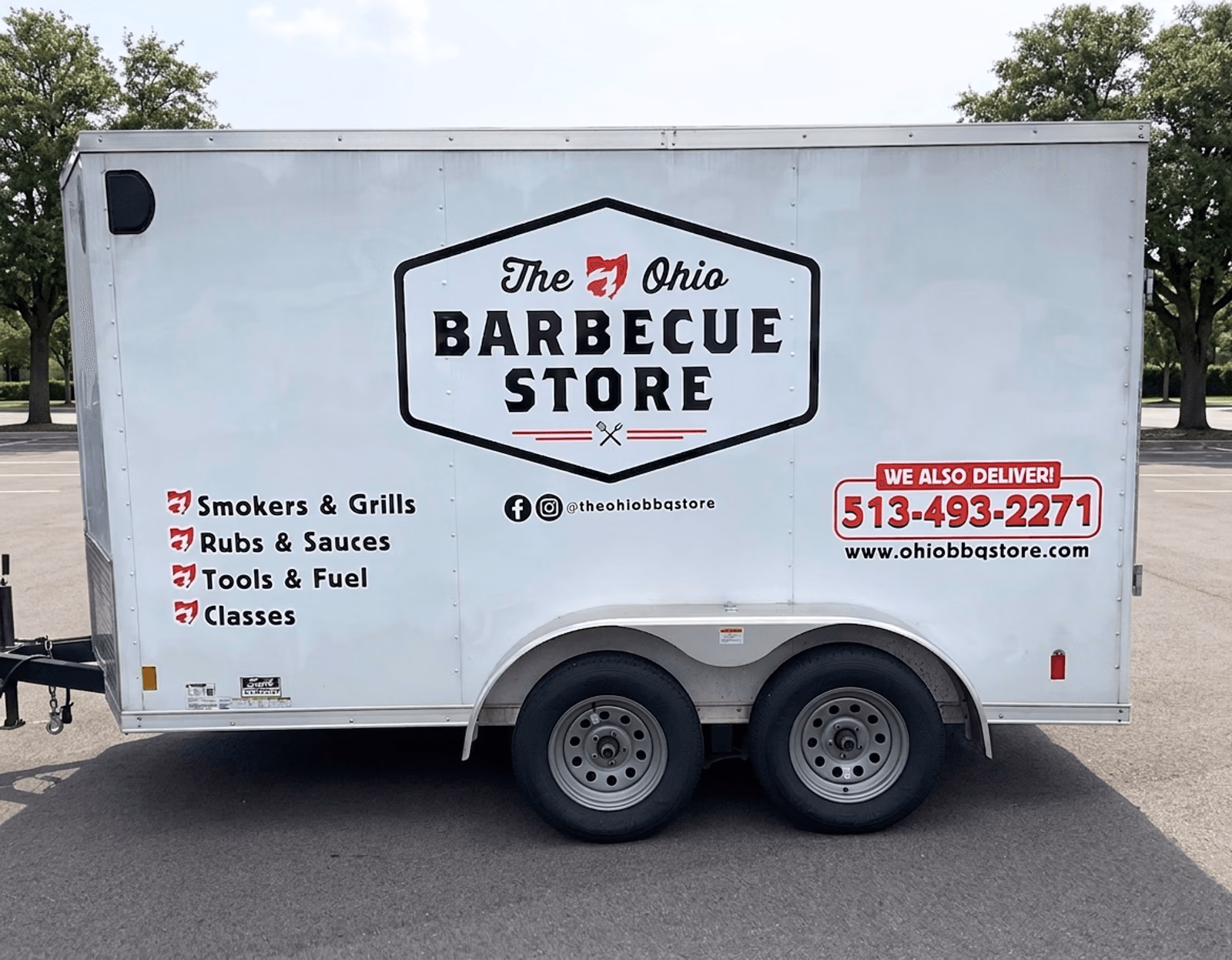 The Ohio Barbecue Store vehicle wrap in Cincinnati, OH