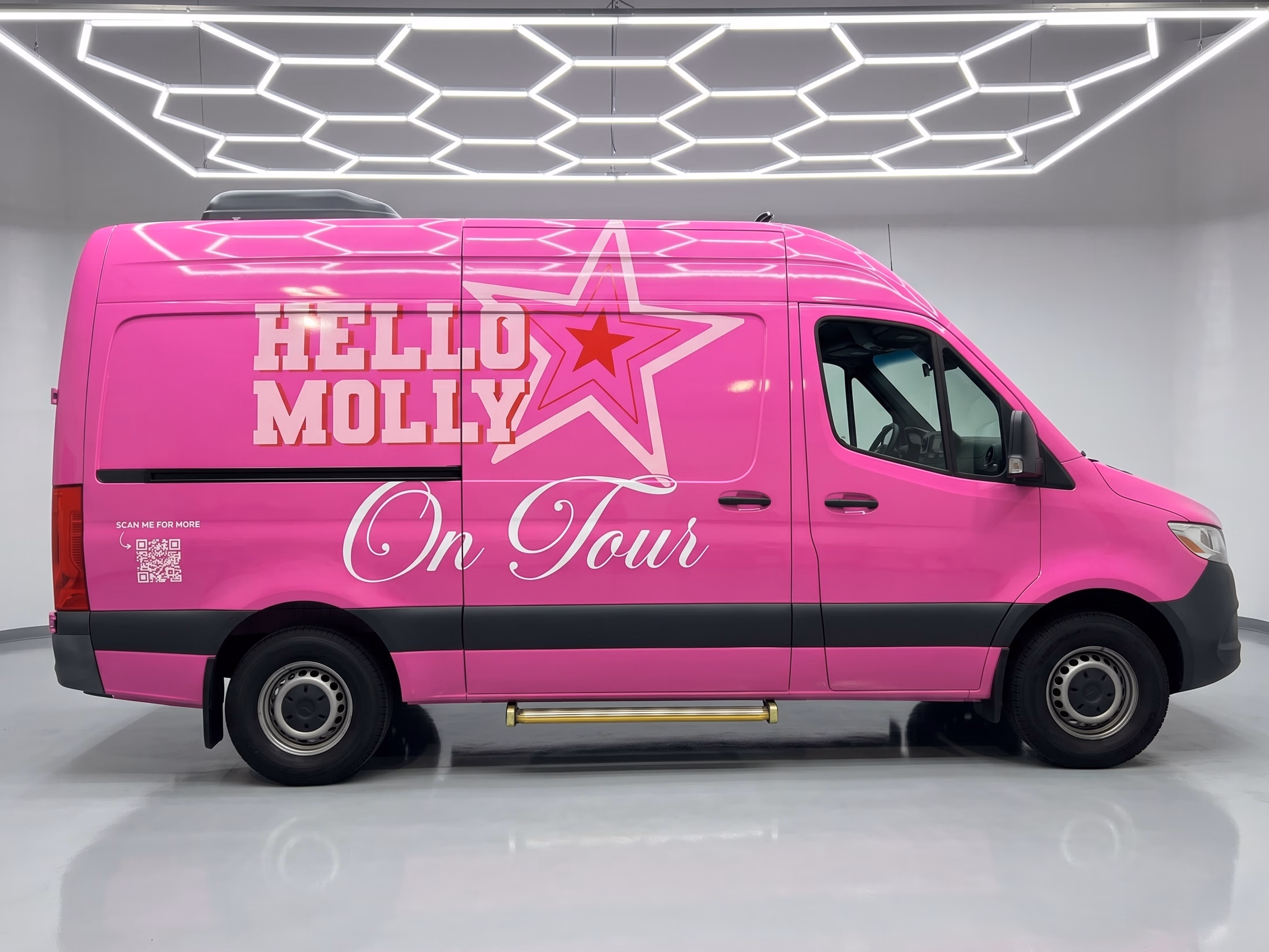 Hello Molly vehicle wrap in 35472