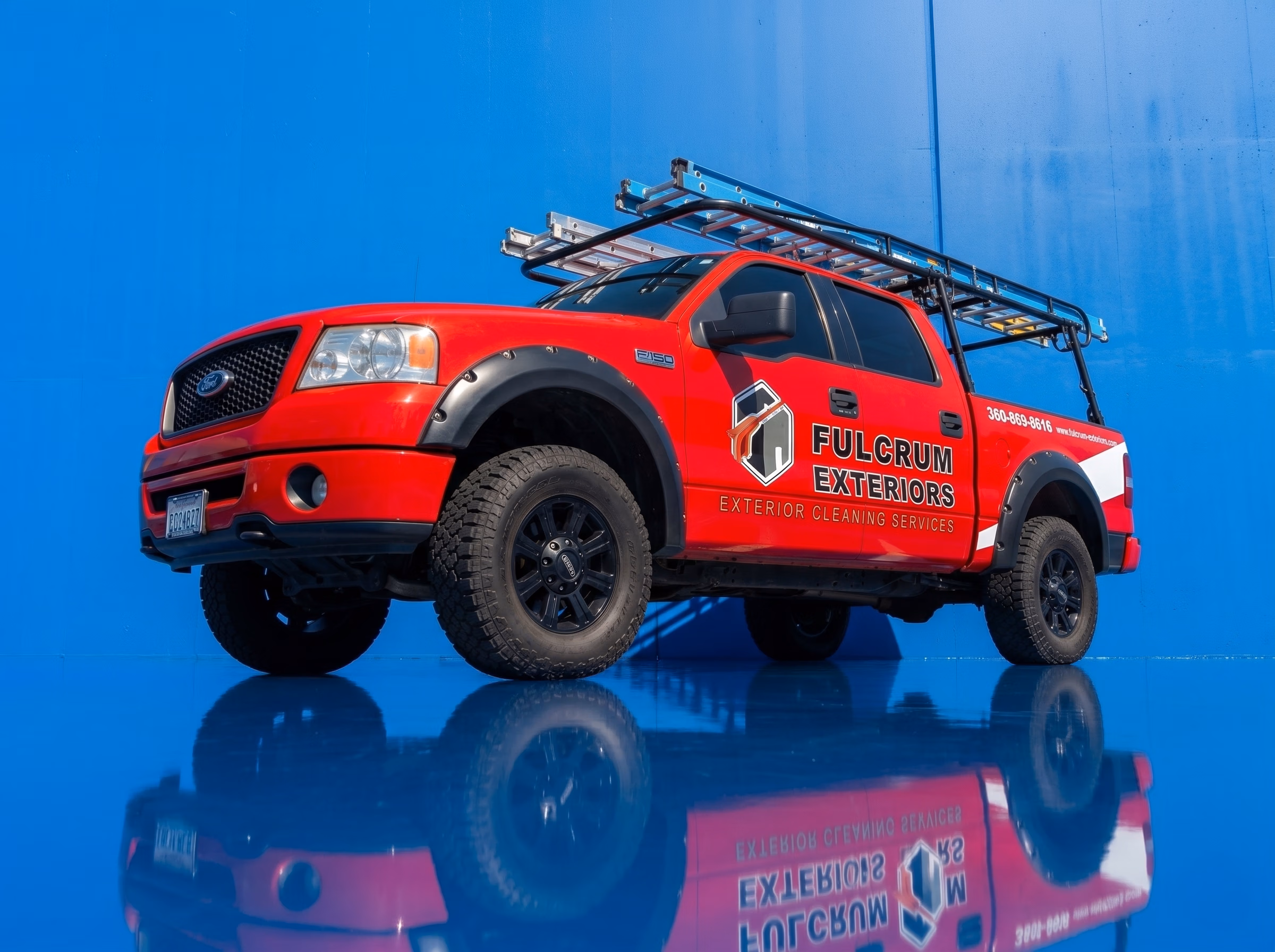 Fulcrum Exteriors vehicle wrap in Brush Prairie, WA