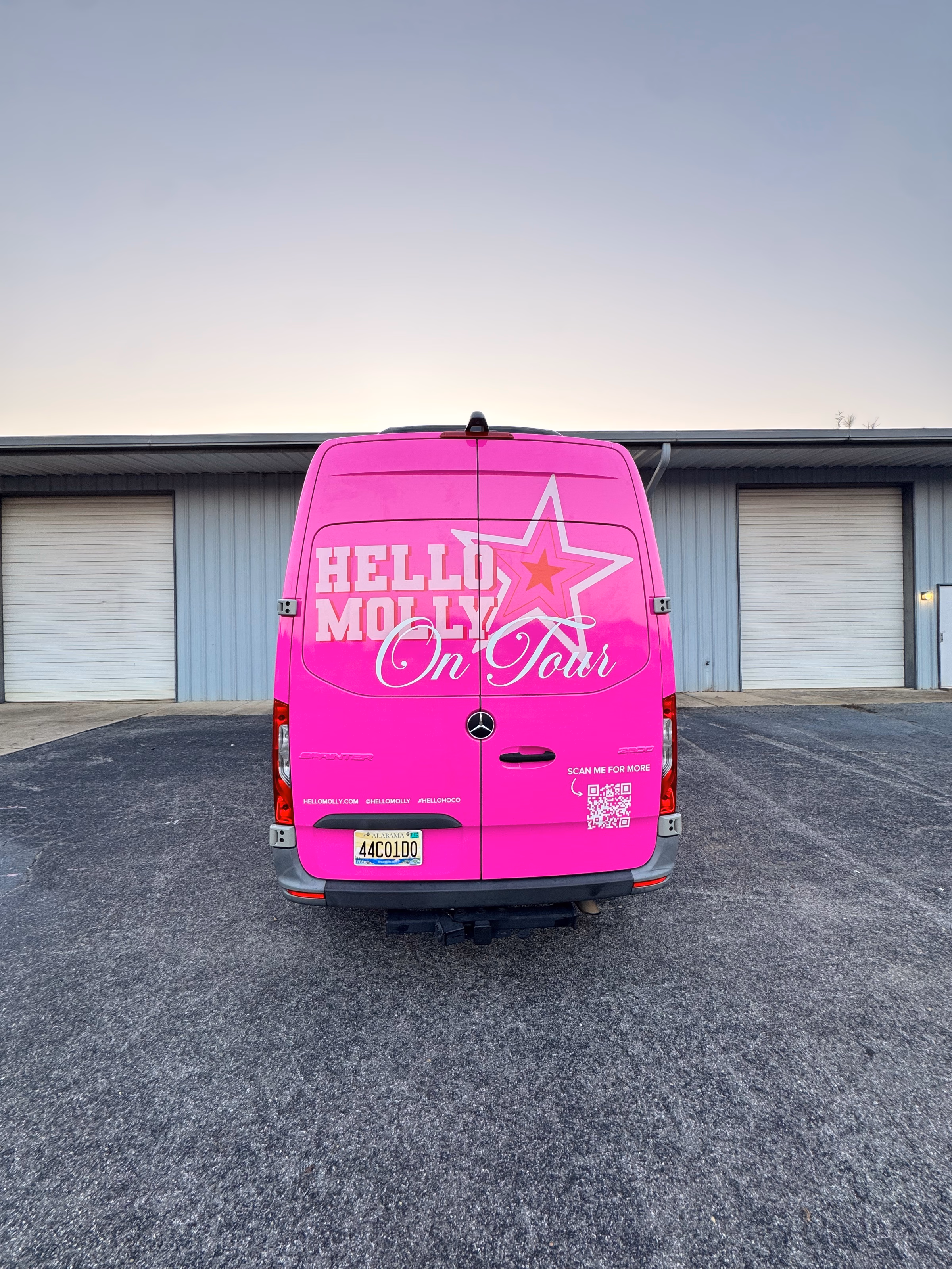 Hello Molly vehicle wrap in 35472