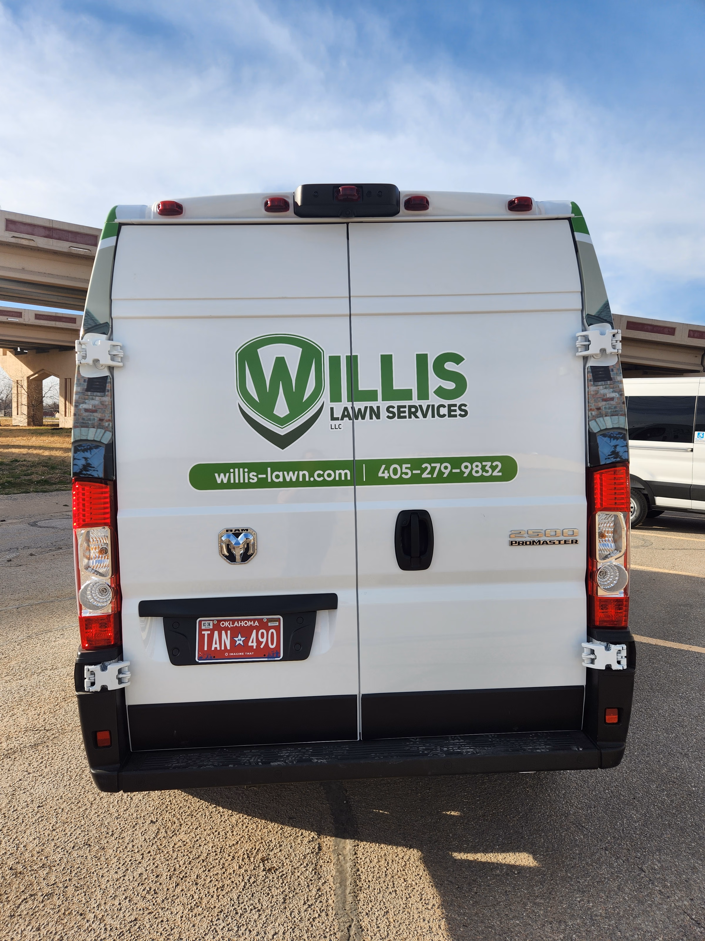 Willis Lawn Services LLC vehicle wrap in Oklahoma City, OK