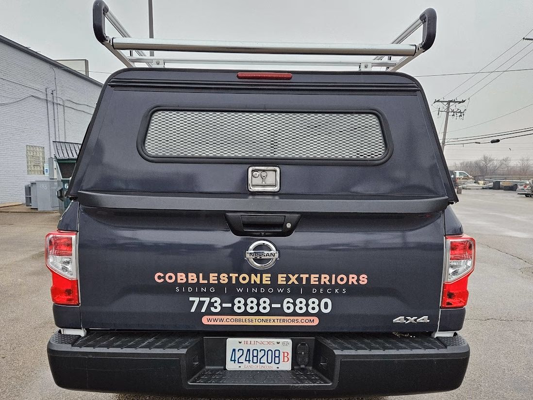 Cobblestone Exteriors vehicle wrap in Chicago, IL
