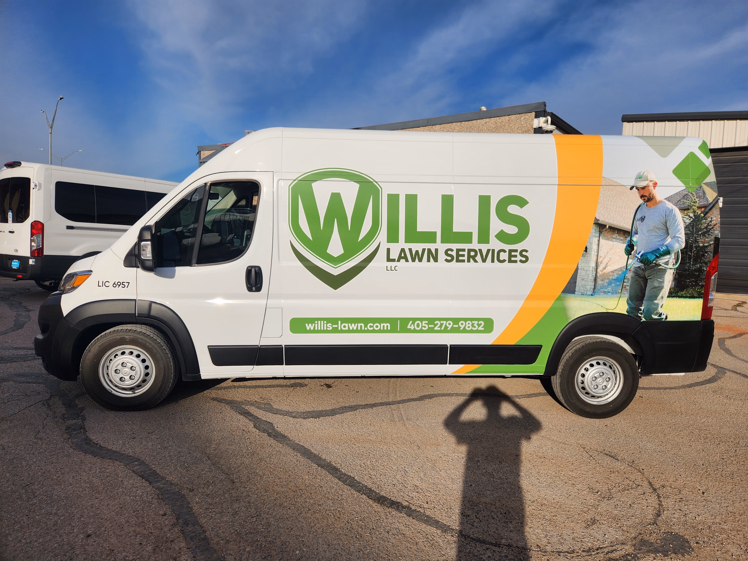Willis Lawn Services LLC vehicle wrap in Oklahoma City, OK