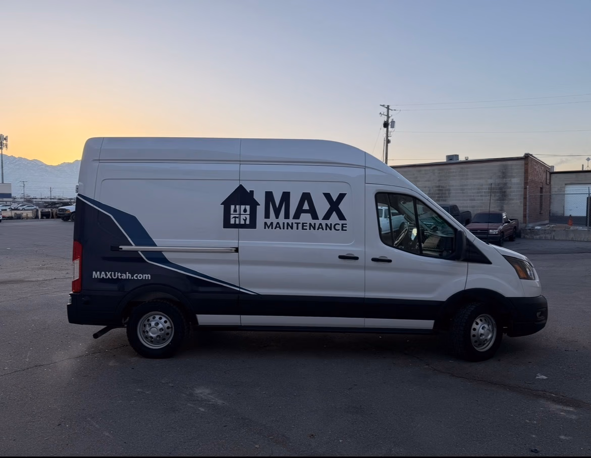MAX Maintenance vehicle wrap in Draper, UT