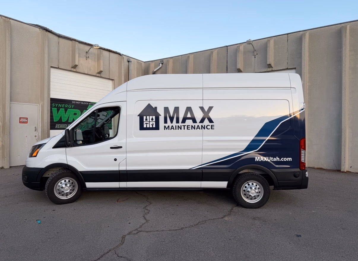 MAX Maintenance vehicle wrap in Draper, UT