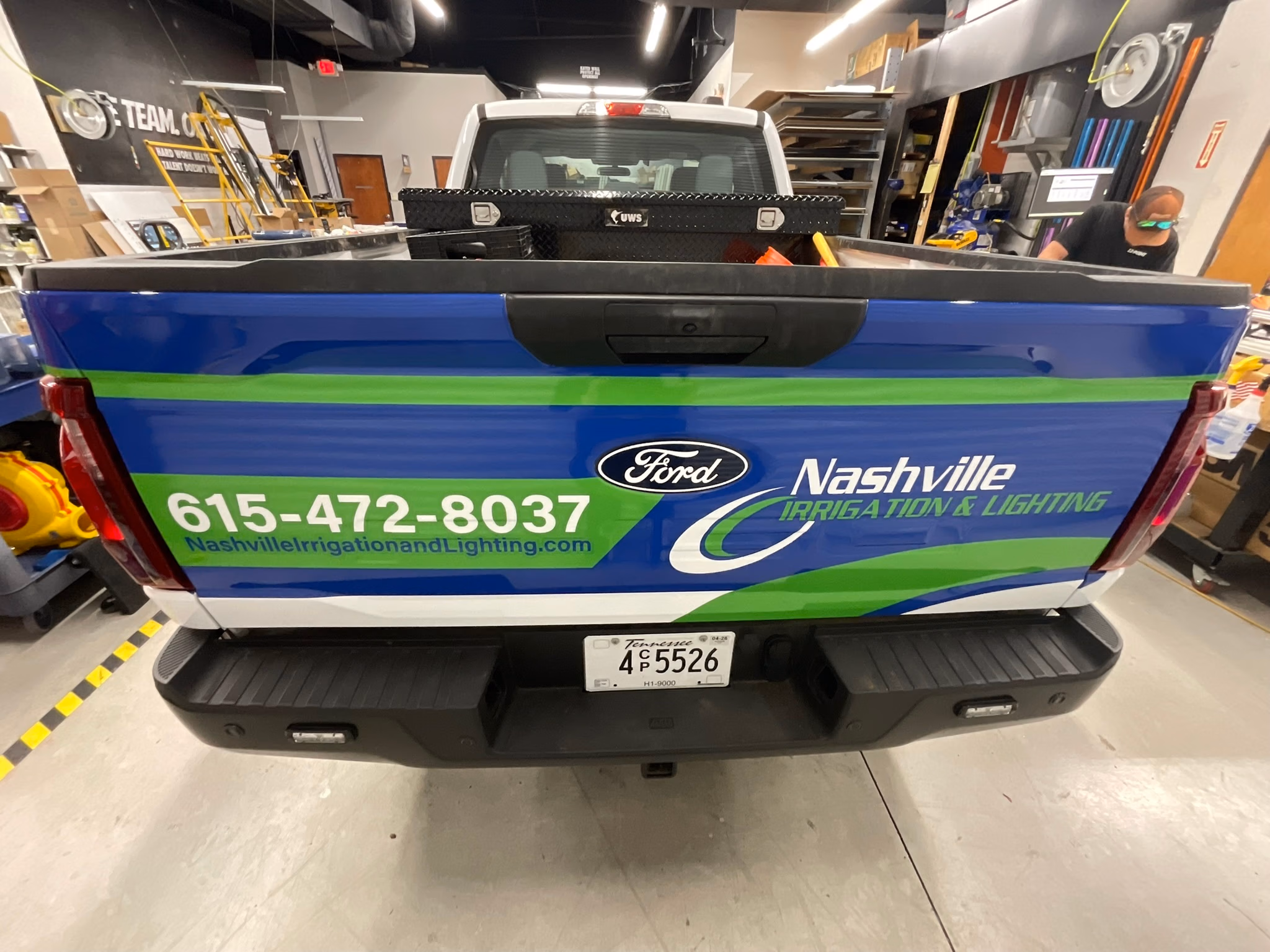 Nashville Irrigation & Lighting vehicle wrap in Nashville, TN