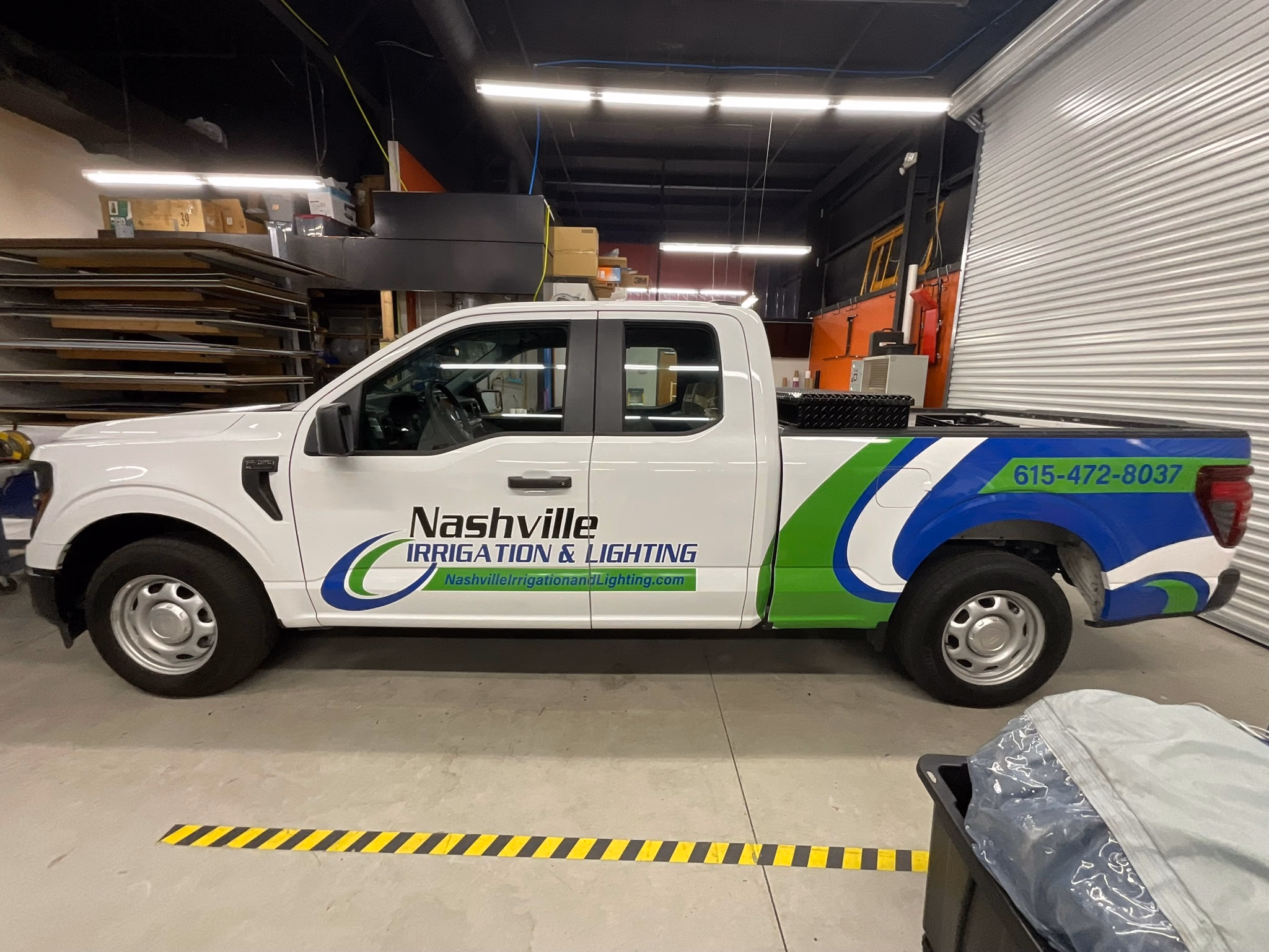 Nashville Irrigation & Lighting vehicle wrap in Nashville, TN