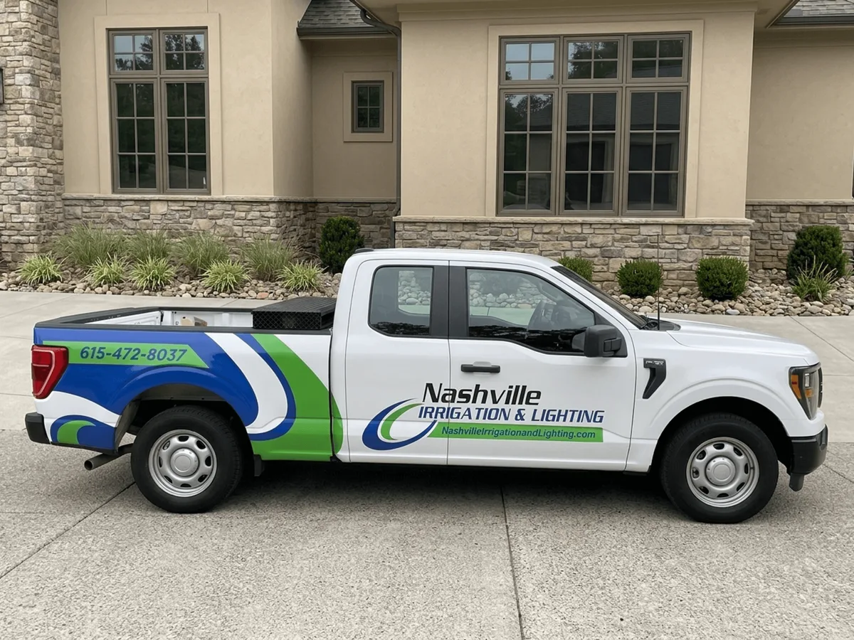 Partial wrap on a Ford F-150 truck in Nashville, TN